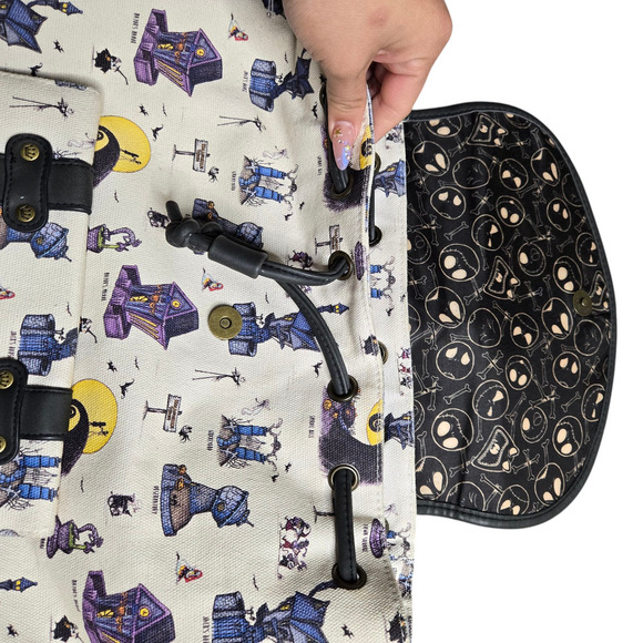 Loungefly Disney The Nightmare Before Christmas Halloween Town Rucksack - Picture 2 of 7